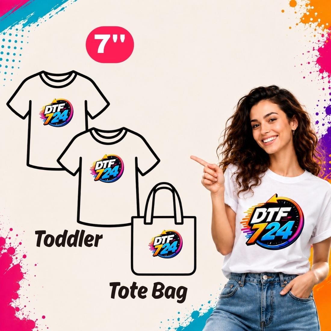 DTF Gang Sheet By Size