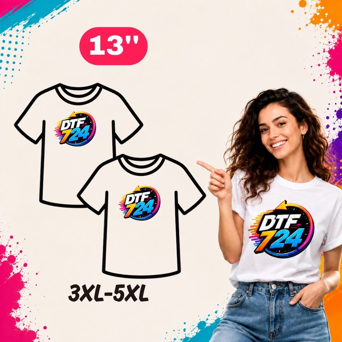 DTF Gang Sheet By Size