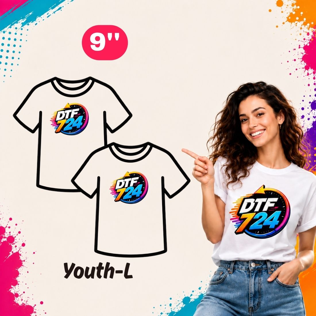 DTF Gang Sheet By Size