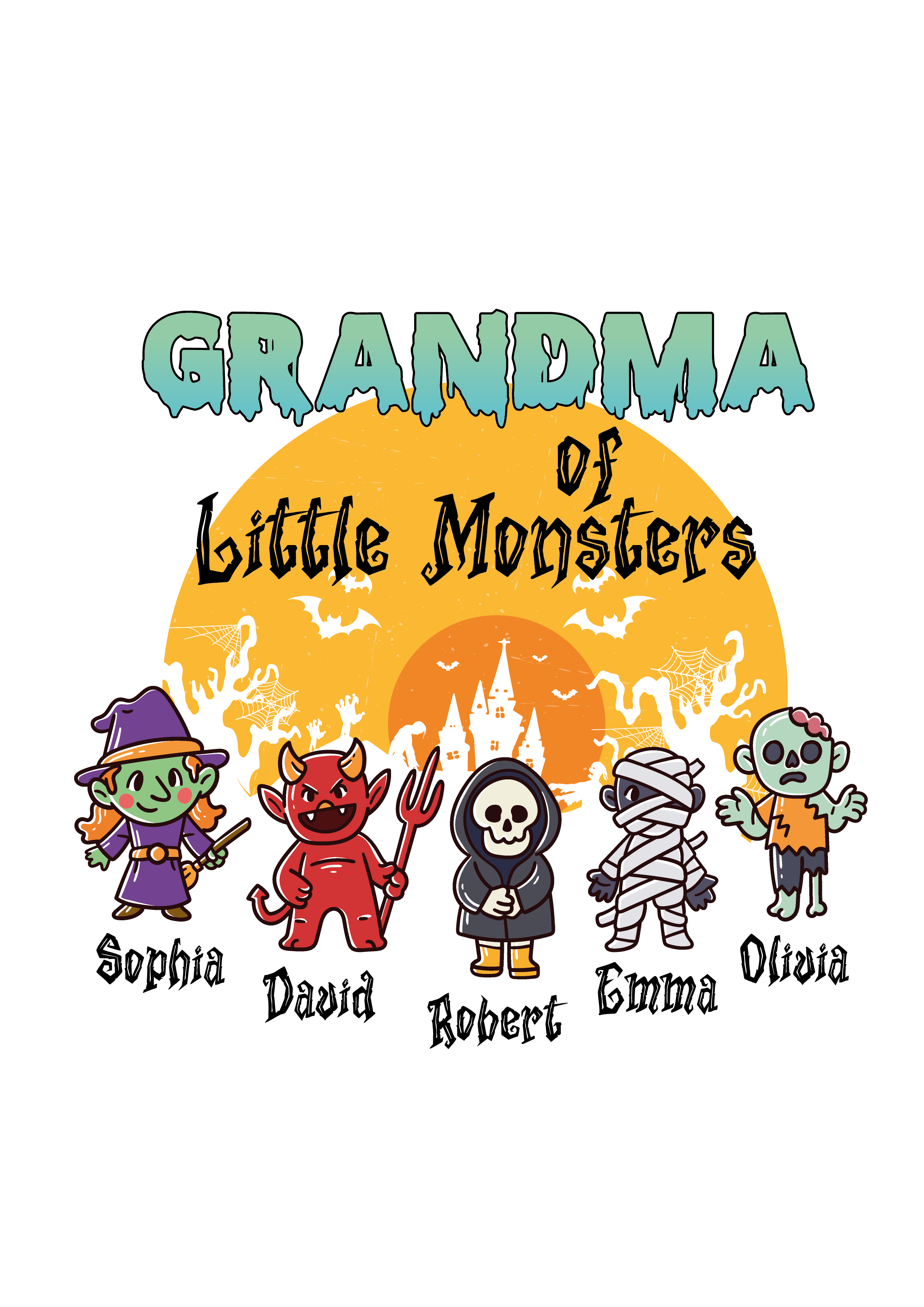 Halloween Monster Family DTF